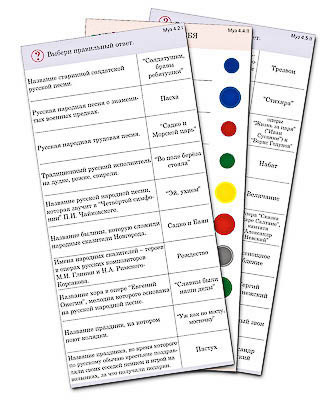 Комплект карточек (10) 