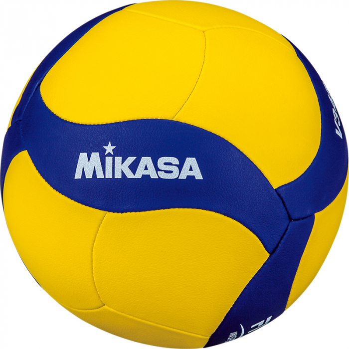Мяч вол. MIKASA V345W, р.5, вес 195-225г, синт.кожа (ПУ), 18 пан, маш.сш., бут.кам, желто-синий