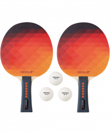 Набор для настольного тенниса Hobby Colour Burst, 2 ракетки, 3 мяча Roxel