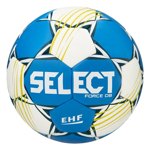 Мяч ганд. SELECT HB FORCE DB V25, 1622858205, Senior (р.3), EHF Appr,ПУ, гибр.сш., сине-белый