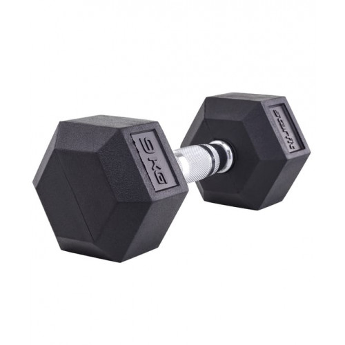 Гантель гексагональная DB-301 9 кг, обрезиненная, черный Starfit